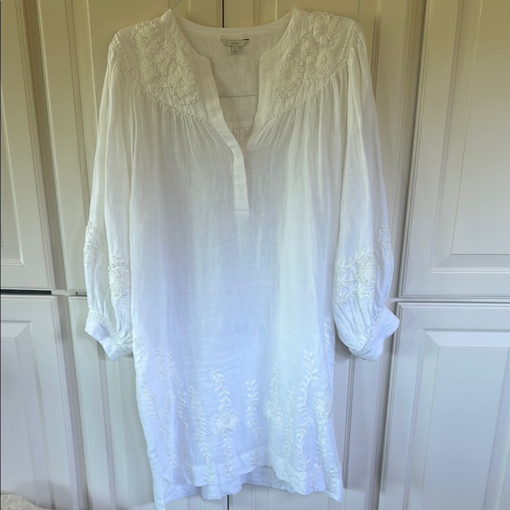 Joie White Long Sleeve Dress